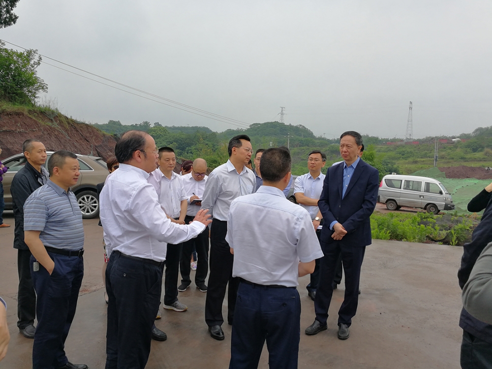 副省长王一宏视察公司在建项目——四川卫生康复职业学院