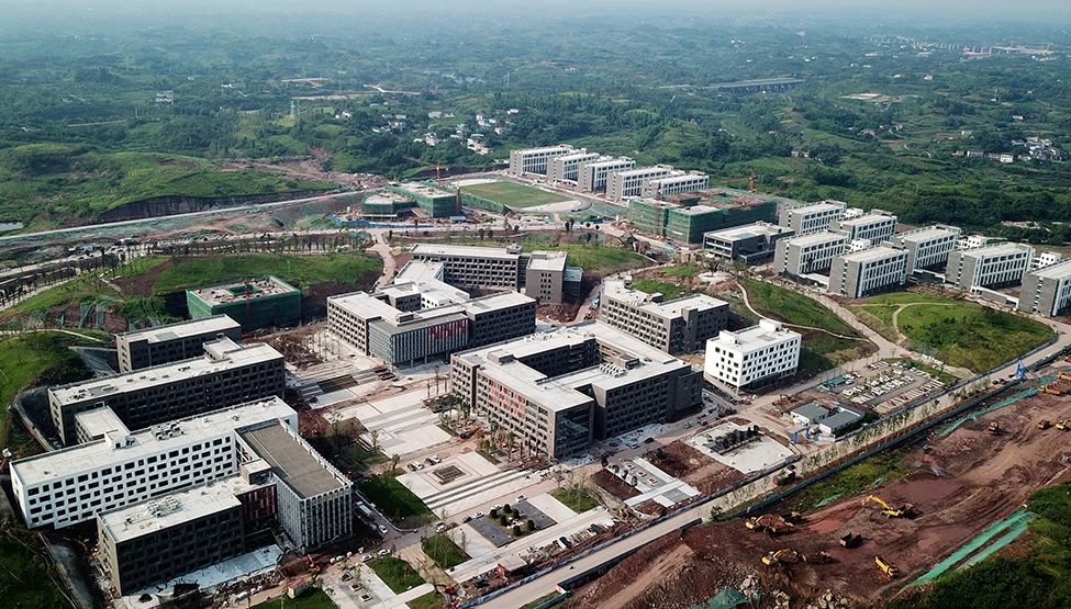 建设中的四川卫生康复职业学院新校区